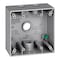 Sigma Engineered Solutions Electrical Box, Outlet Box Type, 2 Gangs, Die-Cast Metal, Square Shape 14351 - alternate 1